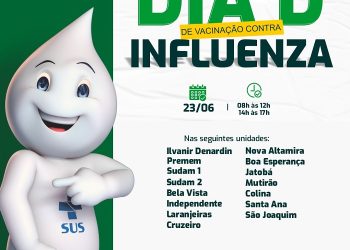 Prefeitura de Altamira realiza Dia D de Vacinação contra Influenza para toda a população
