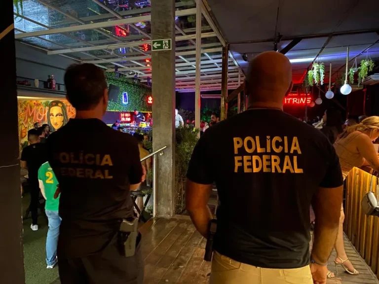 PF durante operação em casas noturnas de Belém, na sexta-feira (2). — Foto: Ascom PF-PA