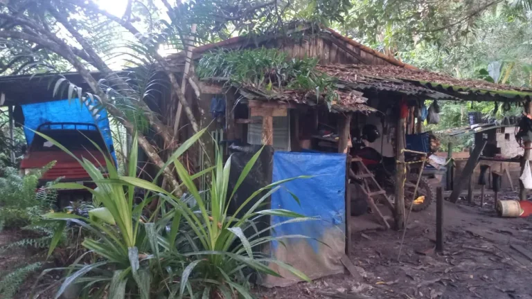 Local em que o corpo da vítima foi encontrado, segundo a polícia. — Foto: Polícia Militar