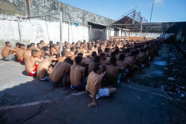 Presidiários no Complexo Penitenciário de Santa Izabel do Pará em 2019. — Foto: Akira Onuma / Agência Pará