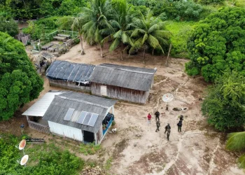 Um trator também foi apreendido durante ação da Operação Curupira — Foto: Ascom/Segup