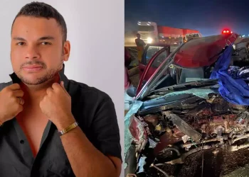 O cantor Marcelo Vittorino, morador de Novo Progresso, no sudoeste do Pará, morreu em um acidente na BR 163, distante 8 km da cidade, no sentido Novo Progresso/Itaituba (Facebook: Marcelo Vittorino / Facebook: Blog Rodrigo Martins)