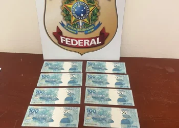 Dnheiro falso foi entregue em correspondência enviada pelos Correios — Foto: Ascom/PF