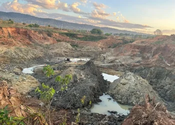 Em área degradada, PF fecha 4 garimpos ilegais, no Pará. — Foto: Divulgação/PF