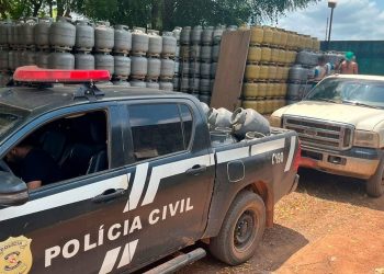 Em Anapu, polícia apreende 400 botijões de gás e prende três homens por venda irregular de derivados de petróleo
