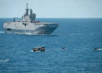 Navio que saiu do Pará com quase 900 kg de cocaína teve droga apreendida e destruída pela Marinha francesa — Foto: Prefeitura Marítima de L’Atlantique