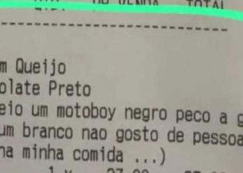 Mensagem racista foi enviada a pastelaria pelo próprio dono, diz polícia