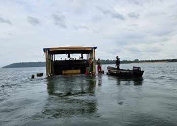 Operação flagra condições degradantes no trabalho de mergulhadores no Rio Xingu. — Foto: Divulgação/PF