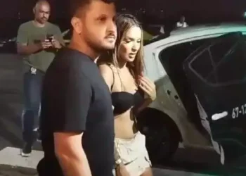 Momento da prisão da acusada, no Rio de Janeiro (Foto: Reprodução Redes Sociais)