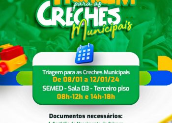 Prefeitura de Altamira anuncia triagem para creches municipais