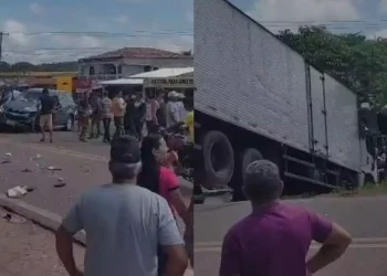 O caso ocorreu por volta das 10h30 desta quinta-feira (18), no quilômetro 214 da rodovia BR-010. (Reprodução / Correio do Norte)