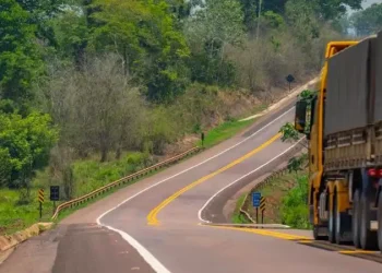 Trecho da rodovia em Trairão. Empresa pretende duplicar via (Divulgação Via Brasil)