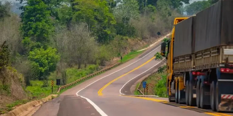 Trecho da rodovia em Trairão. Empresa pretende duplicar via (Divulgação Via Brasil)