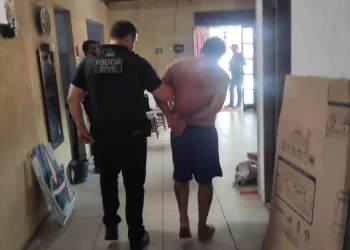 Os trabalhos investigativos da Polícia Civil resultaram na prisão de “Emano”, que foi localizado na vila de Beja, distrito de Abaetetuba. (Divulgação/ PC)