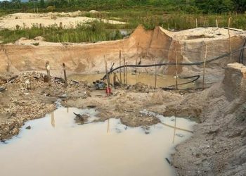 Os garimpos estavam às margens da rodovia PA-287, próximos ao perímetro urbano da cidade (Foto: Divulgação / PF)