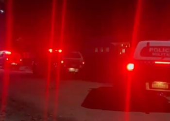 Policiais fazem buscas a criminosos que fizeram família refém em São Félix do Xingu, no Pará. — Foto: Reprodução / PM-PA