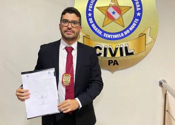 Delegado empossado Maurício Gobate - Foto: Talison Lima/PC