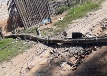 Vendaval em Santarém derruba árvores e postes, deixando famílias sem energia