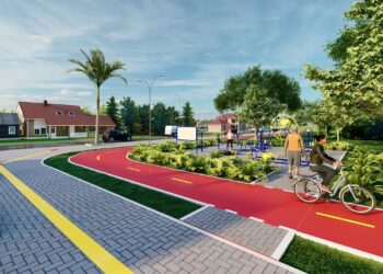 Maquete do canteiro de obras