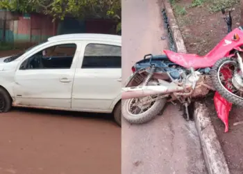 Os dois veículos ficaram danificados (Reprodução / Correio de Carajás)