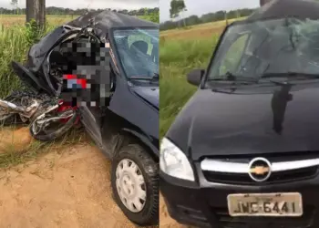 O Serviço de Atendimento Móvel de Urgência (Samu 192) se dirigiu até o local, mas quando a equipe de profissionais de saúde chegou no trecho do acidente, Carlos Felipe de Oliveira já estava morto. (Reprodução / Redes sociais)