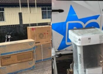 Aparelhos de ar-condicionado foram recuperados após o furto