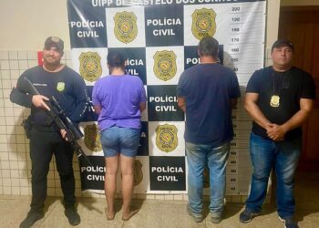 Casal é preso pela polícia no Pará. — Foto: Divulgação.