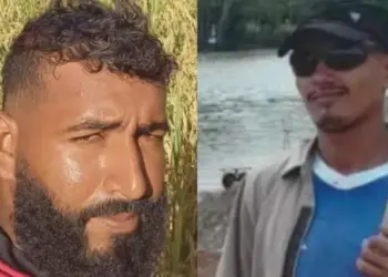 Imagem mostra José Roberto Batista Vieira, de 42 anos, e Valdean Silva e Silva, 25, as vítimas do acidente. (Foto: Reprodução | Portal Tailândia)