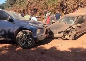 Registro de momentos após o acidente (Reprodução / Portal Plantão 24 Horas News)