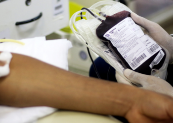 Lema da campanha: Toda vida é importante para alguém. Doe sangue, mesmo sem saber para quem