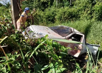 Vídeos que circulam nas redes sociais mostram moradores da área relatando que Juliana pode ter perdido o controle da direção. (Reprodução/ redes sociais)