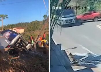 Os acidentes foram registrados na sexta-feira (5) e no sábado (6). Uma pessoa morreu. — Foto: Reprodução/Redes Sociais