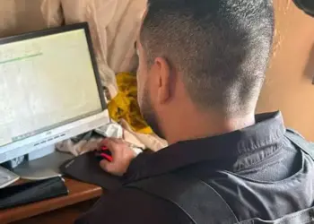 Na ação, em Ananindeua, foi apreendido um HD, que será examinado para embasar a investigação (Foto: Divulgação/PF)