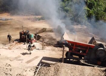 Ação da PF fechou garimpo ilegal. Crédito: Foto: PF