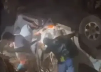 Estado em que ficou o veículo do prefeito de Xinguara - Crédito: Reprodução/Redes sociais