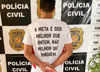 fontePreso sendo apresentado na delegacia da PC. (Foto: Agência Pará)