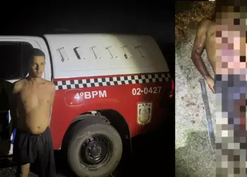 Helio Torres Sousa Rocha, de 29 anos, teria matado o colega "Negão" a golpes de facão. (Divulgação Polícia Militar)