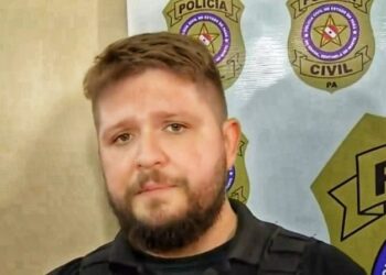 Delegado Arthur Nobre suspeito de envolvimento em golpes milionários contra bancos no PA — Foto: Reprodução/TV Liberal