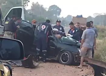 Acidente fatal na BR-163, em Santarém, deixa duas vítimas mortas (Reprodução/Redes sociais
