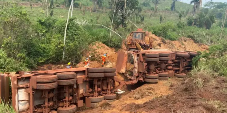 Local do acidente de trânsito (Foto: Correio de Carajás)