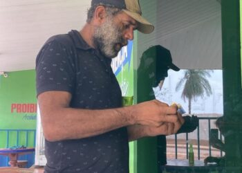 Acusado Elias Barros da Silva, conhecido como “Barbudo”.