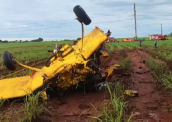 Avião de pequeno porte cai em zona rural de Goiás; piloto é encontrado morto