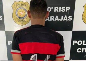 Suspeito detido em Marabá (Foto: Polícia Civil)