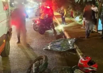 Acidente com duas motos resultou na morte de um homem, em Parauapebas (PA) (Foto: Redes Sociais)