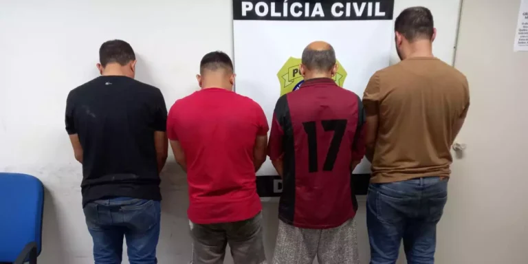 Polícia Civil prendeu e desarticulou quadrilha de roubo de cargas que deu prejuízo de mais de R$ 1 milhão. (Divulgação Polícia Civil)