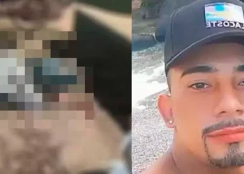 Vítima morta em Santarém. (Foto: O Impacto Santarém)