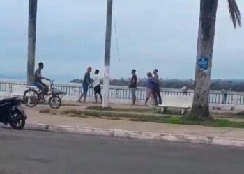 VÍDEO: Confusão na Orla de Altamira termina com intervenção da Polícia Militar