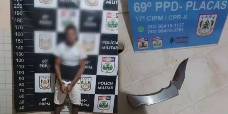 Suspeito de homicídio foi preso em Placas no Ano Novo. (Polícia Militar)