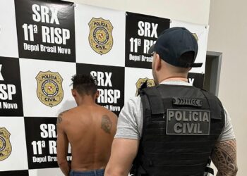 Homem é preso em flagrante por furto de botijão de gás e celular em Brasil Novo, no PA
