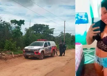 A imagem em destaque mostra o local onde o corpo foi encontrado (à esquerda) e a vítima (à direita). (Foto: Reprodução | O Impacto)